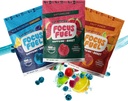 FocusFuel Energy Chews - Trial Size Variety Sample Pack (9Zerbitzuak) - 100mg Caffeine + Alpha GPC + L-Theanine + B12, Magnesium - Blue Razzberry Lemonade, Watermelon, Fruit Punch - Ez da kraskatu edo Jitters