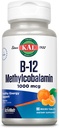 KAL Vitaminas B12 Metilkobalaminas 1000mcg, sveika energija, metabolizmas, Nerve & raudonųjų kraujo ląstelių palaikymas, * Greitas Ištirpinimas Activelt, Optimali absorbcija, Natūralus tangerino skonis, 90 Paslaugos, 90 Micro Tabs