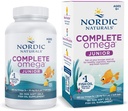 Nordic Naturals Complete Omega Jr., Lemon - 180 Mini Soft Gels - 283 mg Total Omega- 3s & 35 mg GLA - Sund kognition, Nervesystemet funktion - ikke-GMO - 90 Servering
