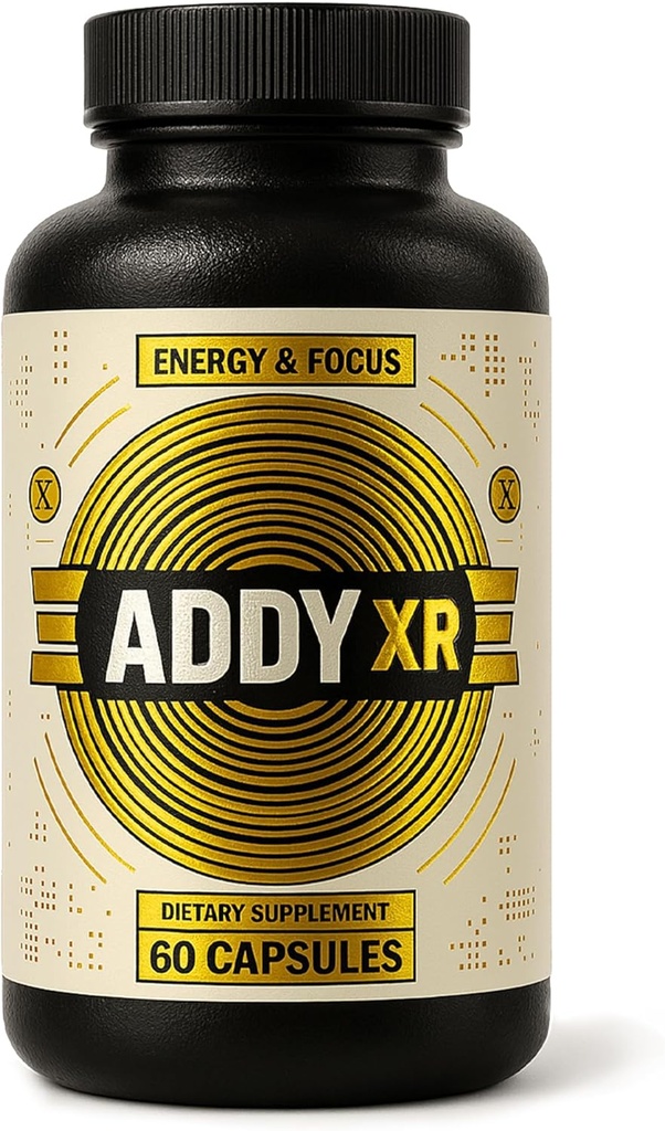 ADDY XR - Adderallの代替 - 高級エネルギー管理 - 焦点とエネルギーのサプリメント - ハイエンド脳ブースター - 焦点、エネルギー、およびメモリサポートビタミン - 60日の供給