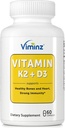 Vitamine D3/K2-5.000 IE (125 mcg) - 60 capsules - Ondersteunt gezonde botten & hart, sterke immuniteit