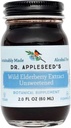 Dr. Appleseed's Wild Elderberry Extract Unsweetened Max Strength 720mg Kids + Adults Daily Immune Supplement Doctor- Formulated Science-Backed Pure Vegan 25 Day Supply – 2 Fl Oz