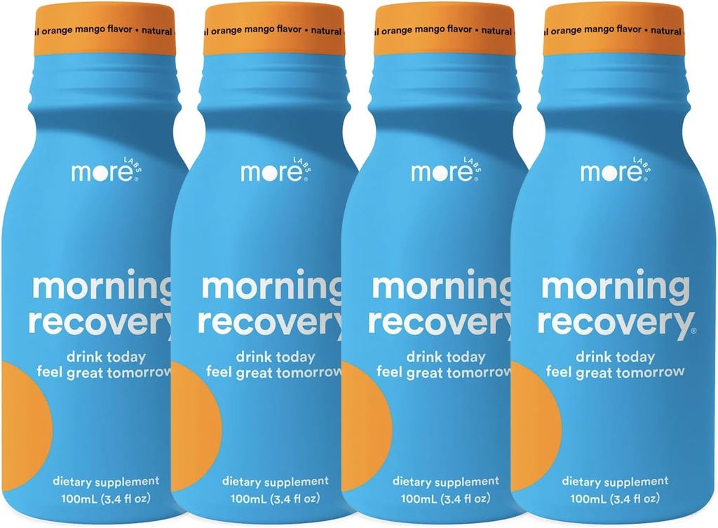 Lebih ke Lab Morning Recovery Orange Mango Flavor Electrolite & Milk Thistle Minum 4 Pack 124; Hydrate Sementara Minum 124; Sangat Soluble Liquid DHM