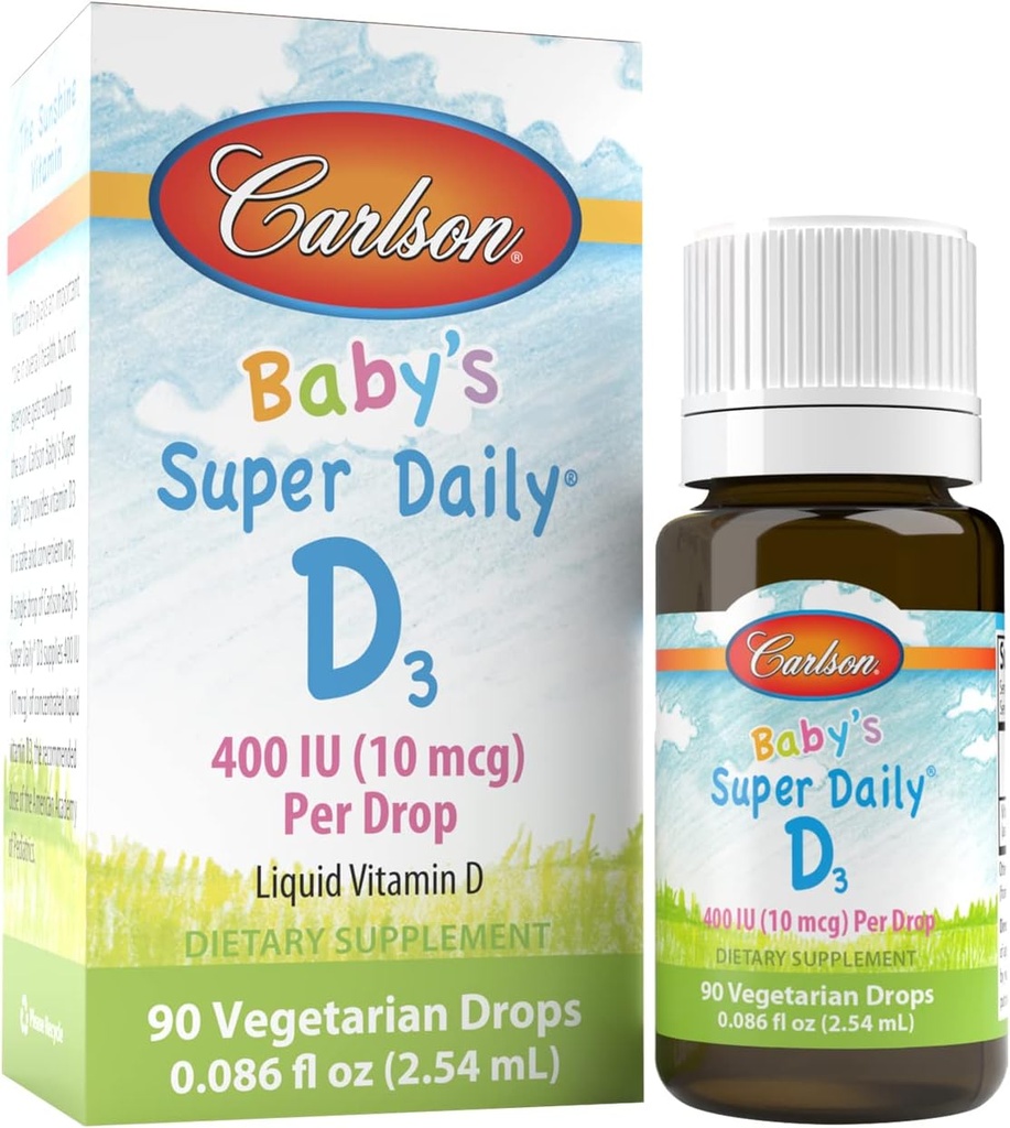 Carlson Laboratories Super Daily D3 beebile, 0,086 Fl oz
