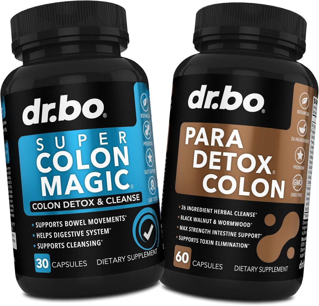 Colon Cleanser Detox & Kropslæde - 15 dages Colon Cleanse piller med Probiotic & Intestinal Guard Cleanser - Poop tarm bevægelse Kosttilskud til intestinal mave Bloating Gut Losning Support