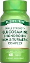 Naturako Egia Glukosamina Chondroitin MSM Complex | 60 kapletak | Hirukoitza Indarra Formula | Ez-GMO eta Gluten Free Supplement