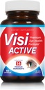 Vision Support Supplement - L-Tartrate, Resveratrol, Blueberry Extract, 비타민 A, C, D 및 11 성분 - 60 캡슐 / 병 - 1 팩