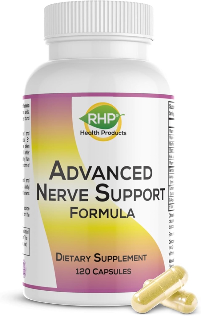Advanced Nerve Dukung Formula. Suplemen Neuropathy Periferal dengan Alpha Lipoic Acid untuk Perbaikan Nerve Sehat & Fungsi. Kekuatan Maksimum Formula, 120 Kapsul