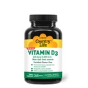 Country Life Vitamin D3 5000 IU – High Potency, Non-Fish Source, Supports Bone Health, Immune Function & Calcium Absorption – 365 Softgels, Certified Gluten-Free, Long-Term Supply