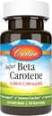 Carlson - Super Beta Carotene, 25000 IU (15 mg), vitamin A som Beta Carotene, Biotilgjengelig og bioaktiv form, Visjon helse, sunn hud, 50 Softgels
