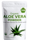 Orgánica Aloe Vera Powder, Aloe Barbadensis para el enfriamiento de cara y cabello Mascara, Moisturizador natural, UN Resealbale Pack de 8 oz/223 Gram