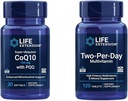Life Extension Super Ubiquinol CoQ10 100 mg 30 Softgels Cellular Enerji Desteği Sche with Two-Per-Day High Potency 120 Tablet Multivitamin
