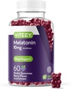 Viteey Melatonin Gumies 10mg - Alvó gumik felnőttek extra erő Melatonin - Vegan, GMO mentes, glutén mentes - 60 gróf