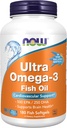 Orain Elikadura Osagarriak, Omega-3, 500 EPA eta 250 DHA, Laguntza Kardiobaskularra*, 180-Fish Gelatin Softgels