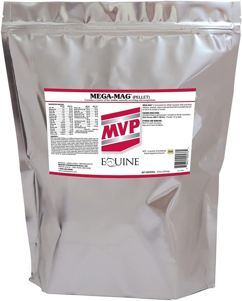 Mega-Mag (10lb) balansert multi vitamin / mineral kosttilskudd for Alfafa Hay Dietter