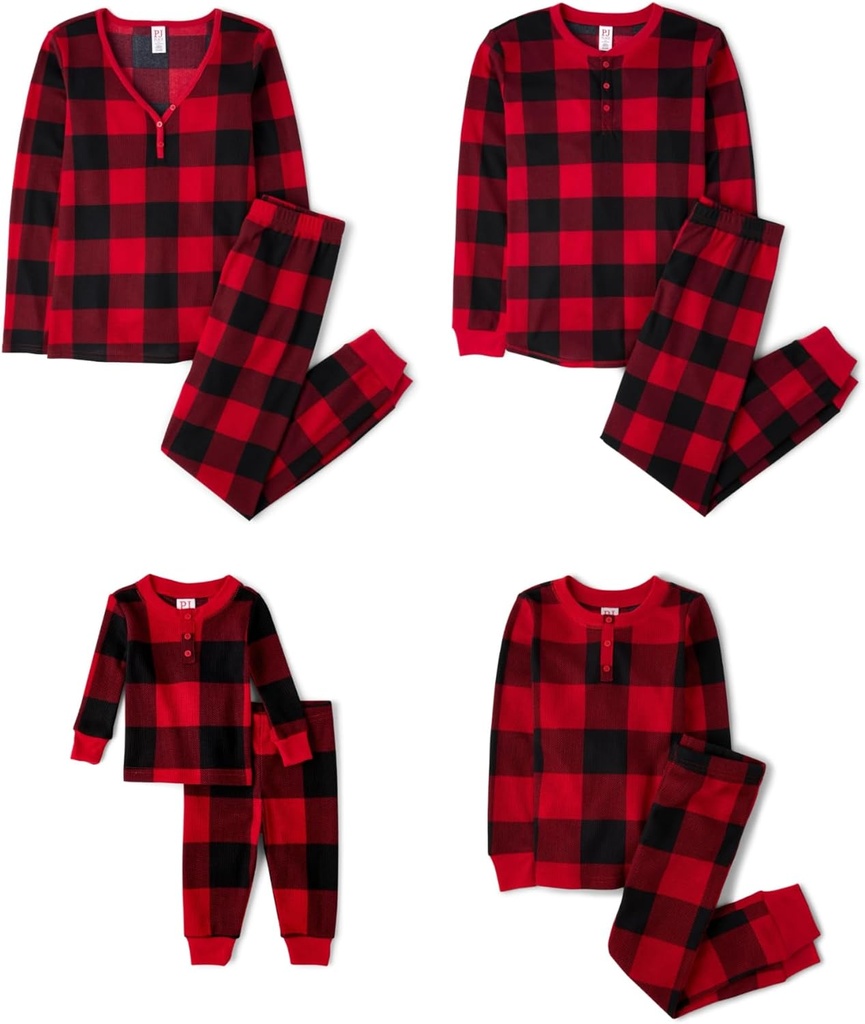 The Children's Place Family Matching, Plaid Waffle 2 шт. Pajama Комплекти