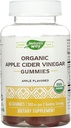 Nature 's Way Organic Apple Cider Vinact Gummies, 500 mg Organic Apple Cider Vinact per 2- Gummy Serving, Apple Flavored, 60 Gummies (Package May Vary)