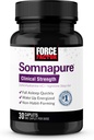 FORCE FACTOR Somnapure 성인, Diphenhydramine HCl, Non-Habit-Forming, 야간 수면 지원, 30의 모자를 위한 임상 힘 잠 원조