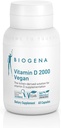 Biogena Vitamín D 2000 Vegan Formula - Sun Vitamín D3 Doplnok pre Vápnik Absorpcia, Imunitná podpora - 60 Kapsule **