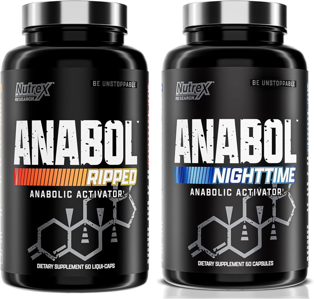 Nutrex raziskave Anabol Ripped & Nighttime PM mišice graditelj in drobljenje Combo