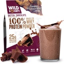 WILD SOCIETY - Premium 100% Çim Fed Whey Protein Toz + Superfood Mushrooms & Adaptogens - 25g Protein, Clean Protein Toz, 0 əlavə Sugar, GMO, Gluten Pulsuz - Hollandiya Chocolate - 17.9 oz