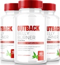 (3 Pack) Outback Belly Burner Pills, Premium Out Back Belly Burner Keto Capsules, All Natural Keto Weight Loss Supplement to Support Fitness and Body Goals, Official Outback BellyBurner (180 Capsules)