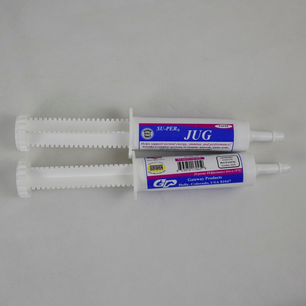SU-PER Jug Paste veiktspējas zirgiem - atbalsta Normālo enerģiju, izturību, un veiktspēju - Zirgu vitamīni un minerālvielas, aminoskābes, Elektrolīti - 80 CC, (2 iepakojumā)