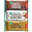 good! Snacks Keto Variety Pack Protein Bar, Vegan, Soy & Gluten Free, Low Sugar Meal Replacement, 10g High Protein, Natural Healthy Snack, For Athletes & Active Lifestyles, 3g Net Carbs,12 Bars