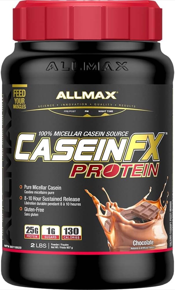 כל חלבון Casein-FX, שוקולד - 2 lb - 25 גרמות של חלבון איטי-Release Per Scoop - Low Carb & Zero הוסיף סוכר - Approx.