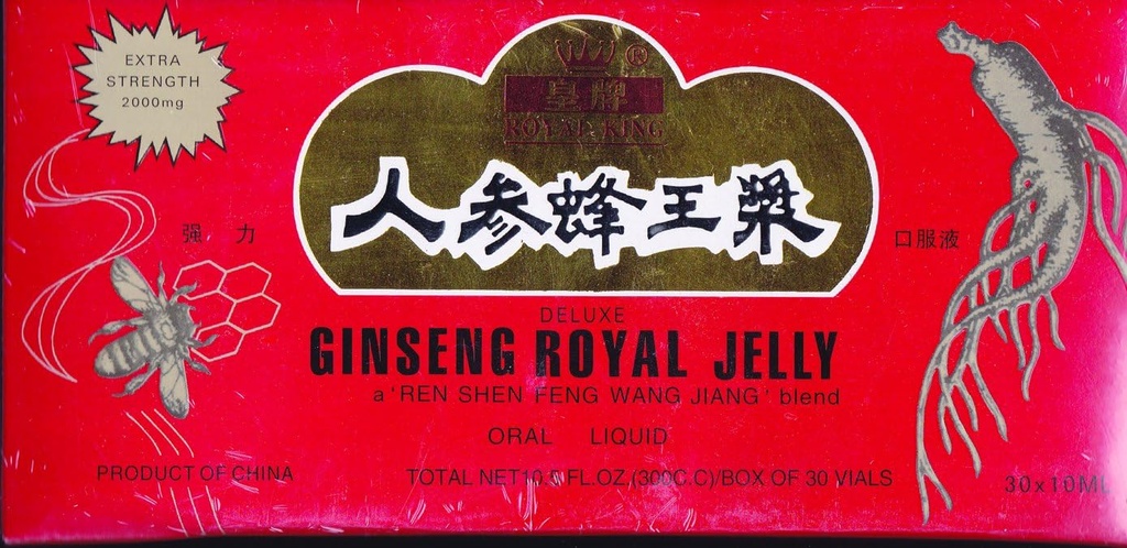 GINSENG PRODUCTS Ginseng & Royal Jelly in A Honey Base 30 Vial, 0.02 Pound