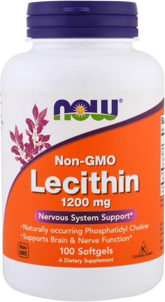 지금 음식 지금 음식, (2 팩) Lecithin, 1200 mg, 100 Softgels