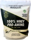 Veselīgs "N Fit 100% WHEY PRO-AMINO v2.0-Vanilla (2lb): 100% Sūkalu proteīns PLUS Peptīdi no Amerikas #1 zīmols bagātinātājiem, tehnoloģiju un tīrību. Vanilla, 2lb.