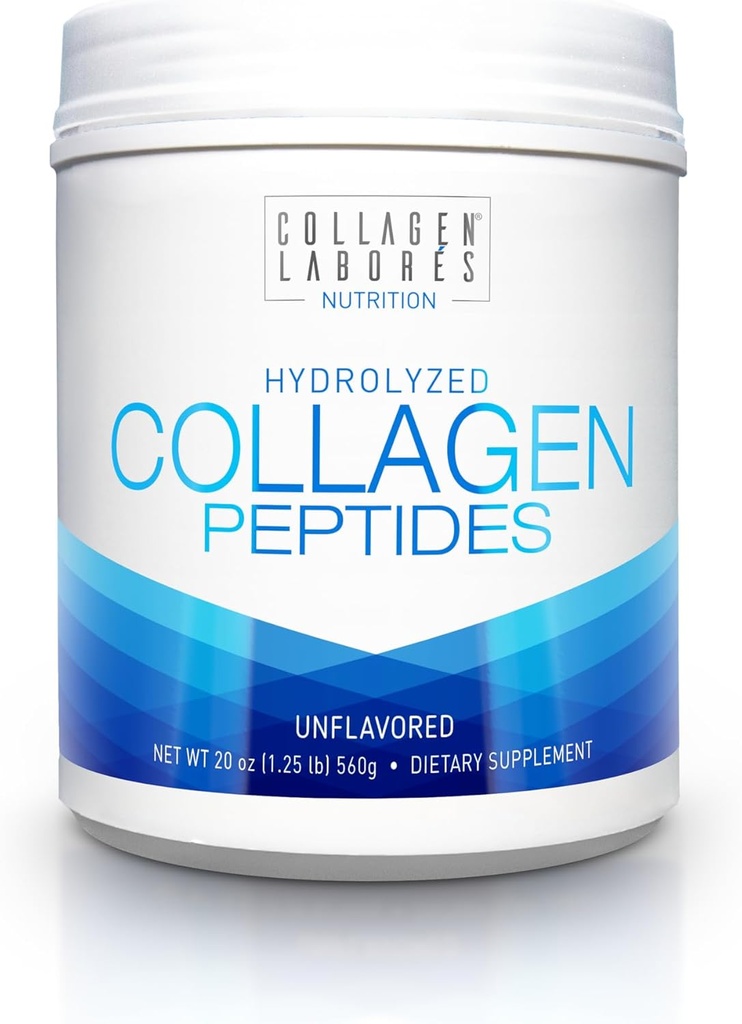 Pure Hydrolyzed Collagen Petides (20 oz)  по-малко овкусени Collagen Powder - Pastrure-Raized, Grass-Fed, Keto & Paleo-Friendly, Non-GMO, Gluten-Free GMP по-лесно за смесване (1)