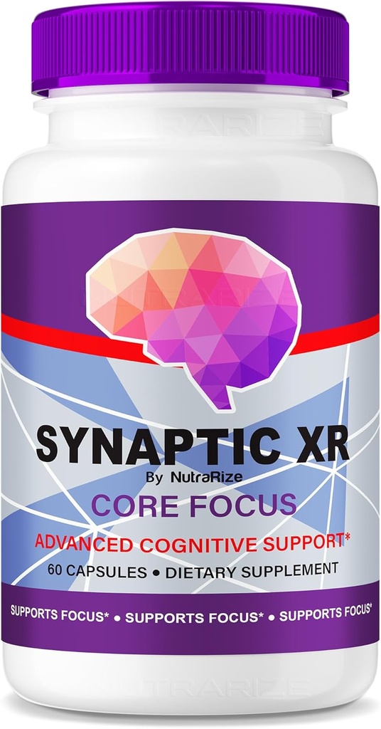 NutraRize Synaptic XR – Tägliche Unterstützung Kapseln mit einer ausgewogenen Mischung für Fokus, Schärfe und jeden Tag Performance| Einfache Tabletten für tägliche Wellness (60 Kapseln)
