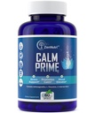 Calm Prime Stress Relief Supplement Non-Drowsy | Mood Support Supplement | Mood Boost | Vegan Daytime Stress Supplements Calm Aid | Stress Vitamins - Ashwagandha, Valerian Root - 60 Count