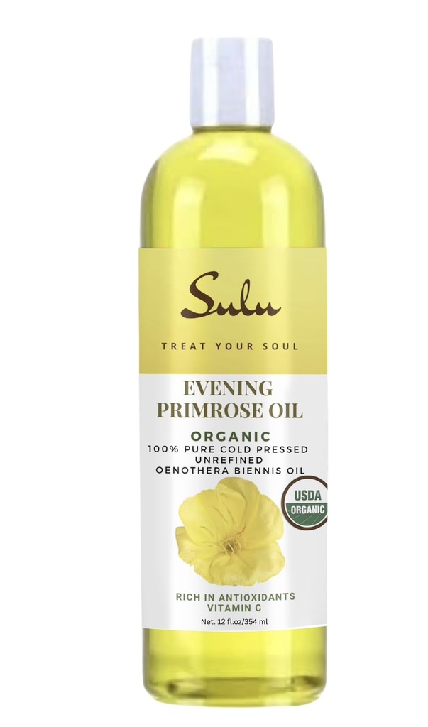 100% Pure Organic All Natural Evening Primrose Oil 12% GLA (12 oz)