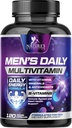 Multivitamin férfiaknak - A, C, D, E, Cink, Kalcium, Multivitamin Immune Health Support, B12 vitamin, Férfi Napi multivitamin kiegészítő kapszula, Non-GMO Mens Multi Vitaminok - 120 kapszula