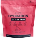 Typ Zero Clean Hydration + Electrolytes Drink Mix (30 Single-Serving Packets) - Avancerad Hydration för alla yrken (Strawberry Watermelon)