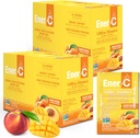 Ener-C multivitamínico mestura de bebidas - Vitamin Packets for Water, Electrolytes Powder Packets, Vitamin Drink Mix, Hydration Liquid Mix, Impulso inmune para adultos, Enerxía Saudable - Peach Mango, 60 Count