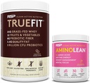 RSP NUTRITION AminoLean Pre Workout Energy (Pink Lemonade 30 Hizmet) TrueFit Protein Toz (Chocolate 2 LB) ile