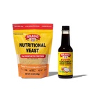 Bragg Premium 12 Ounce Nutritional Yeast Seasoning Pouch - Vegan, bez lipekļa siera pārslas un kokosriekstu aminoskābes, visu uzdevumu sezonas, 10 Oz, viens