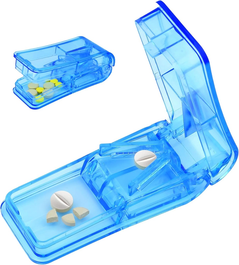 Pill Cutter Splitter a kis és kicsi pirula legjobb pirula Cutter Splitter 1 / 4 Vitamins Pill Splitter Cuts pajzs gyógyszer tabletta dupla, mint egy pill Organizer