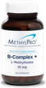 MethylPro B-Complex + L-Methylfolate 10 מ"ג - Methylated ויטמין B Complex עבור נשים וגברים, תמיכה באנרגיה סלולרית עם Folate, Niacin ו Biotin, VIT B תוסף - 30 קפסולות טבעוניות