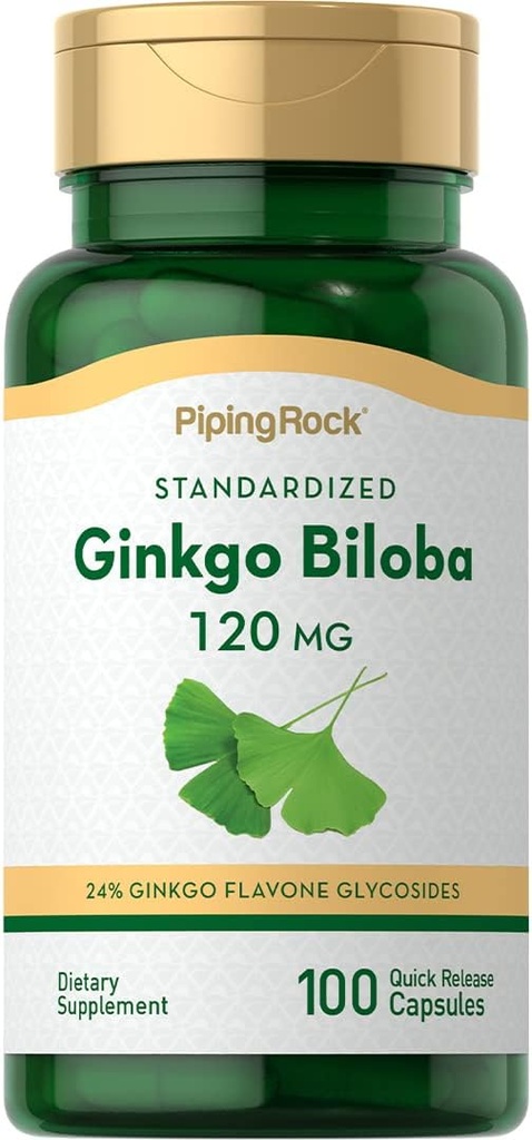 Piping Rock Ginkgo Biloba Dodatki 120mg 