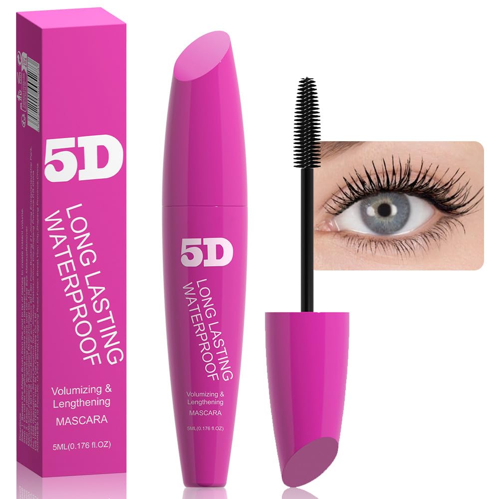 Black Volumizing Curl Long-Wearing Mascara Smudge-Proof Intenso comprimento Penas macias completas pestanas impermeável sem flaking não smudding declive, Cruelty Free