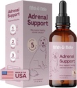Al cincilea & Fido Suport Adrenal Picături lichide pentru câini - Suplimentul plantei cu 5 ingrediente active - Poate ajuta la promovarea funcției suprarenale sănătoase - 4 fl oz