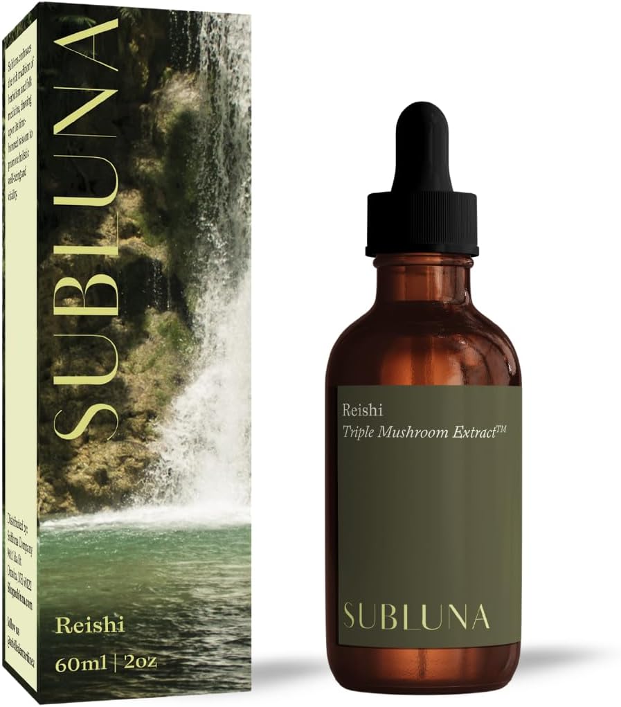 Reishi Mushroom Triple Extract Tincture – Immune Support, Stress Relief & Mood Balance supplement – Powerful Adaptogen – Maximum Potency Liquid drops for Mood < rest