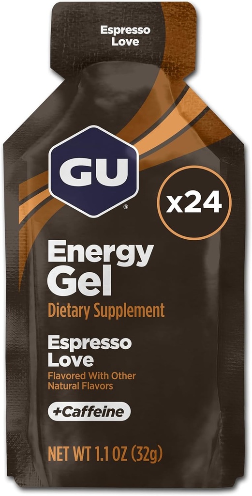 Energia GU Original Sports Nutrition Energy Gel, Espreso Love Espreso Love 24 Song 24.4 Ounce