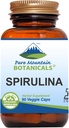 Pure Mountain Botanicals Spirulina Capsules - 90 Kosher Vegan Caps - Nu met 450mg Organisch Spirulina Poeder - Nature's Superfood Supplement
