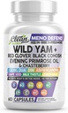 Bersihkan Nutra Wild Yam Root Capsules dengan Red Clover Black Cohosh Evening Primrose Oil Chasteberry Dong Quai diM Ashwaganda Grape Extract Milk Thistle Lemon Balm dan lebih Hormone Balance Untuk Perempuan